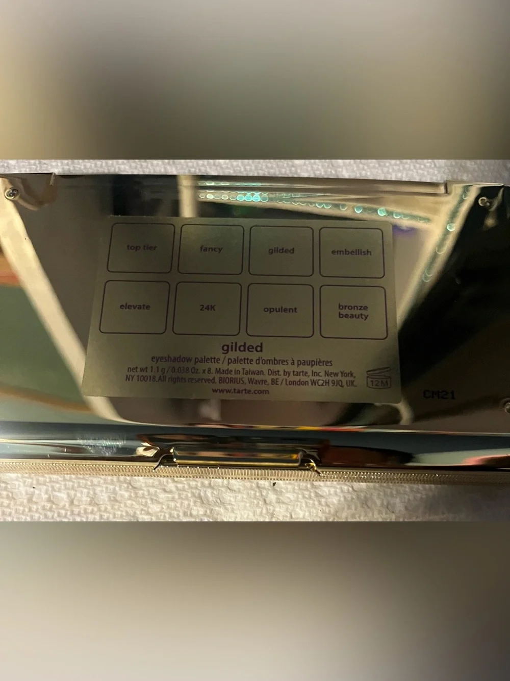 tarte Metallic Gold Eyeshadow Palette